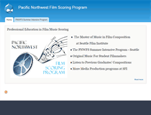 Tablet Screenshot of pnwfilmmusic.com
